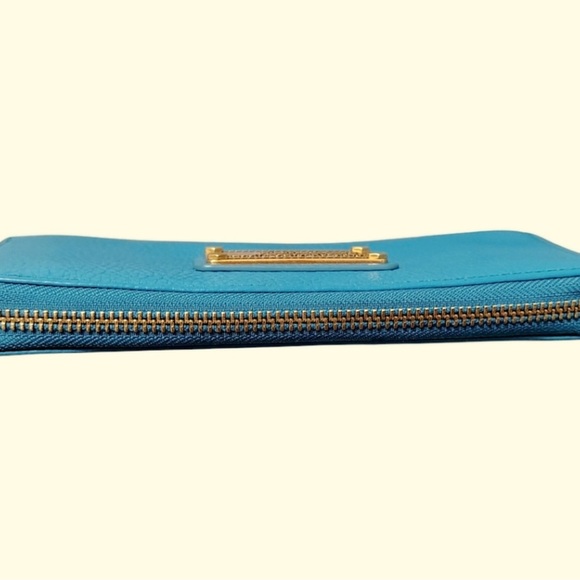 Marc Jacobs Teal pebbled leather Wallet LIKE 🆕 - Picture 8 of 9